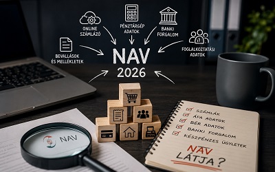 Digitális adóellenőrzés 2026-ban: milyen adatokat lát automatikusan a NAV?